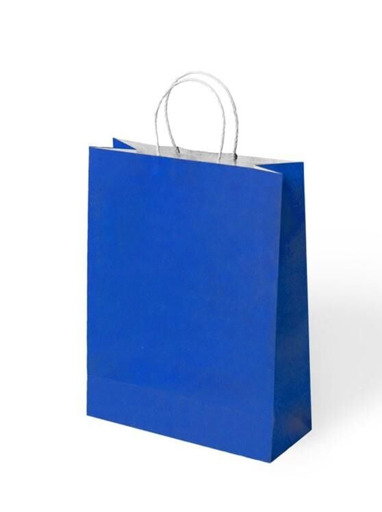 ÇANTA B.KRAFT BÜKÜM SAPLI SAKS MAVİ 12*15 CM 12 Lİ