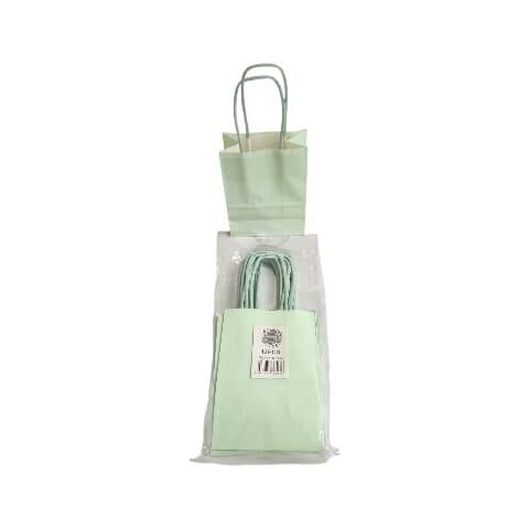 ÇANTA B.KRAFT BÜKÜM SAPLI A.YEŞİL 12*15 CM 12 Lİ