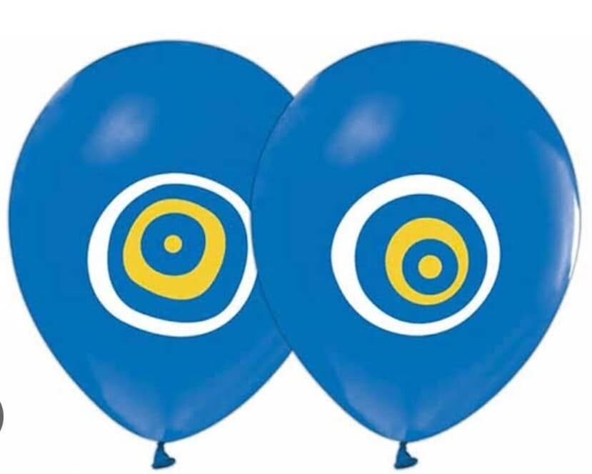 BALON BASKILI NAZARLI K.MAVİ 100 LÜ