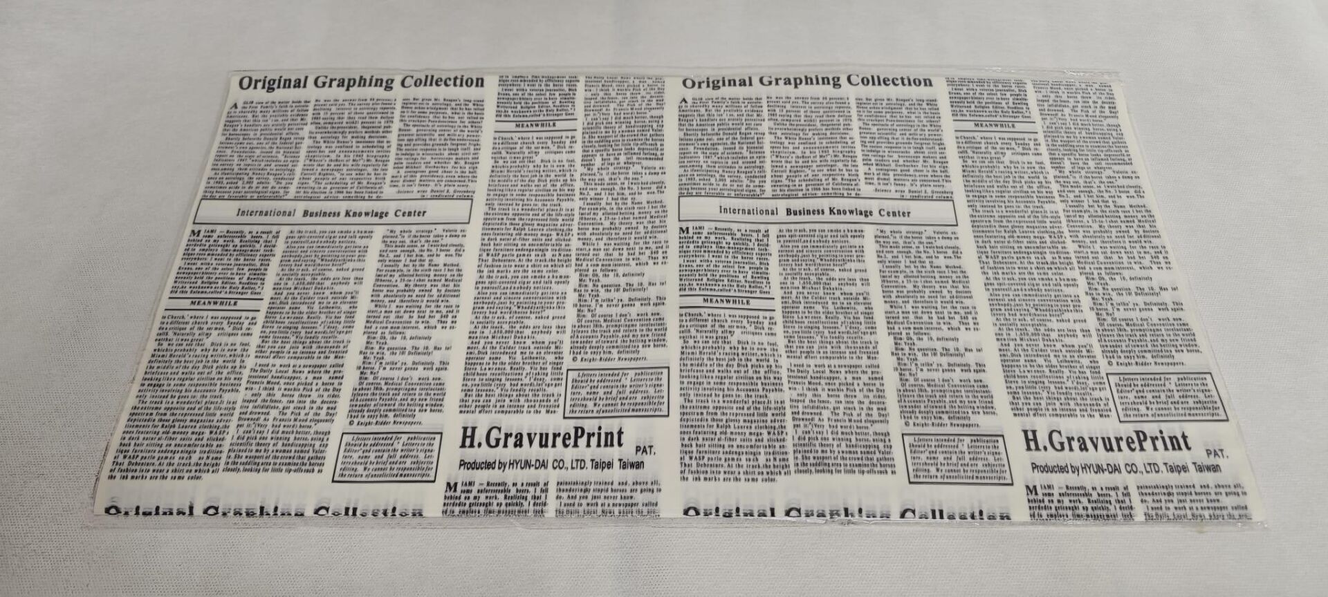 BUKETLİK PP  GAZETE BASKILI  58*58 20Lİ