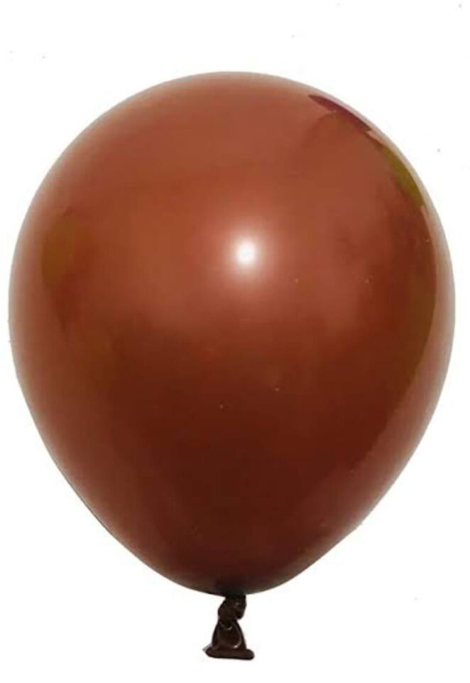 BALON DÜZ RENK KAHVERENGİ 100'LÜ