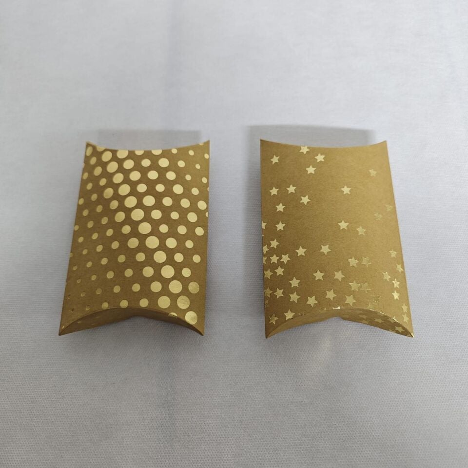 ÇANTA KRAFT KATLAMALI MUHTELİF DESEN 10*11 CM 2 Lİ