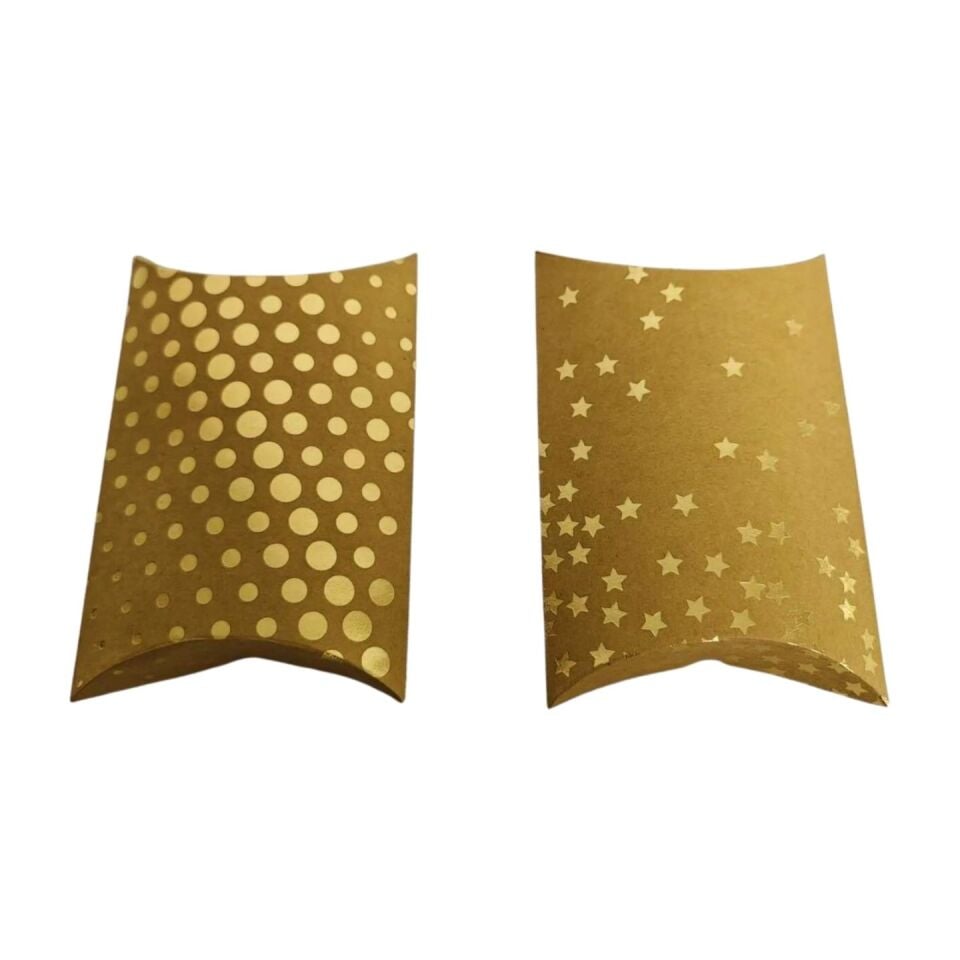 ÇANTA KRAFT KATLAMALI MUHTELİF DESEN 10*11 CM 2 Lİ