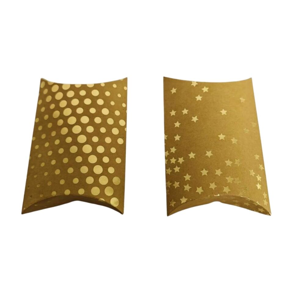 ÇANTA KRAFT KATLAMALI MUHTELİF DESEN 10*11 CM 2 Lİ