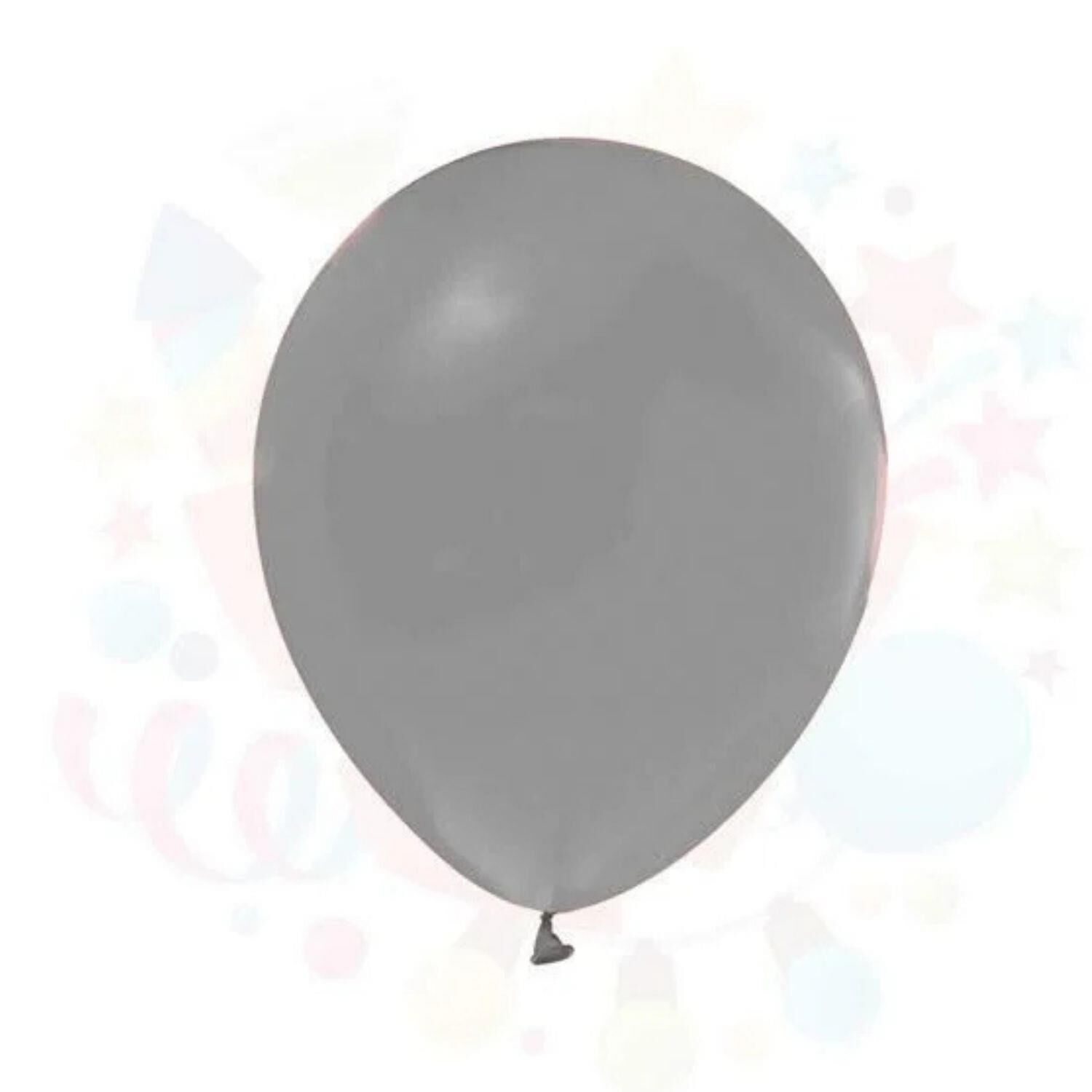BALON DÜZ RENK GRİ 100'LÜ