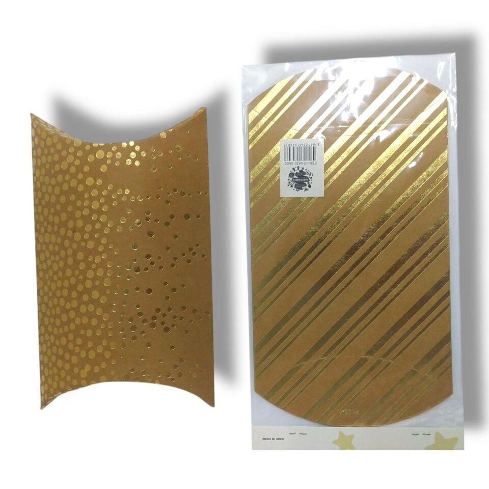 ÇANTA KRAFT KATLAMALI MUHTELİFDESEN 15*13,5 CM 2Lİ