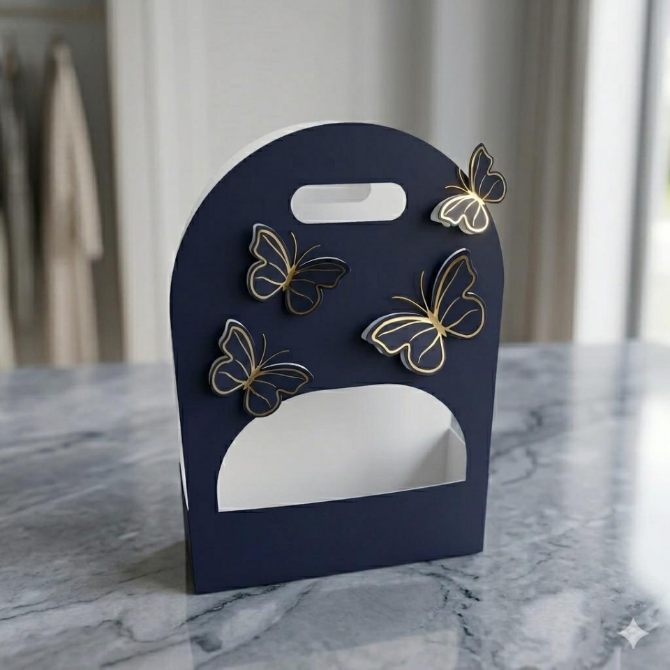 ÇANTA KRAFT KATLAMALI MUHTELİFDESEN 10*11 CM 2 Lİ