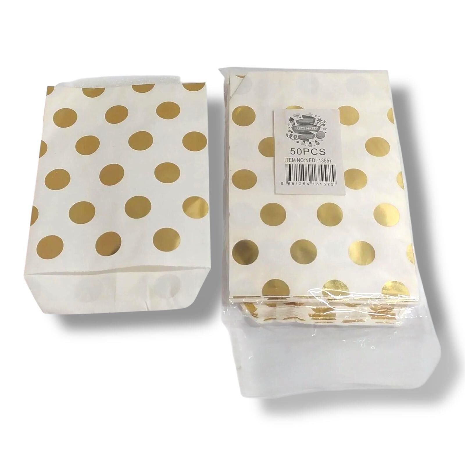 İTHAL ZARF POŞET 10*15 BEYAZ ALTIN GÜMÜŞ   50 LI