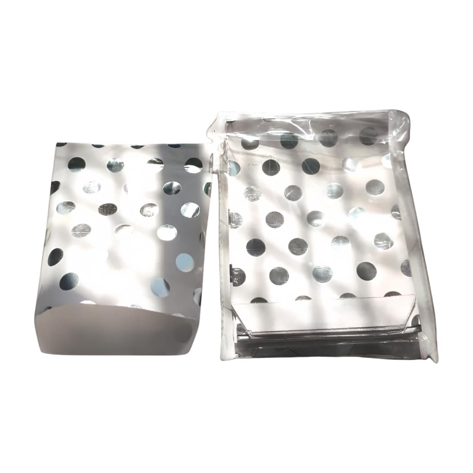 İTHAL ZARF POŞET 13*18 BEYAZ ALTIN GÜMÜŞ 50 LI