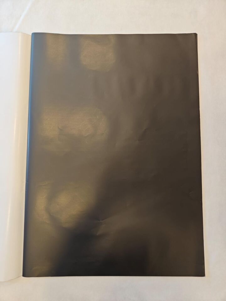 KUŞE KAĞIT DÜZ SİYAH 50'Lİ 70*100