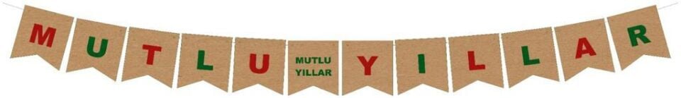 OYNAR YAZI KIRLANGIÇ MUTLU YILLAR KRAFT RENKLİ