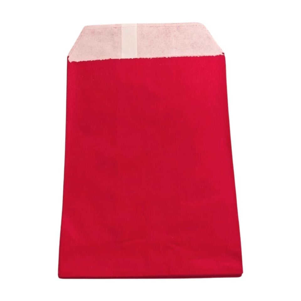 İTHAL ZARF POŞET 10*15 KIRMIZI  50 LI