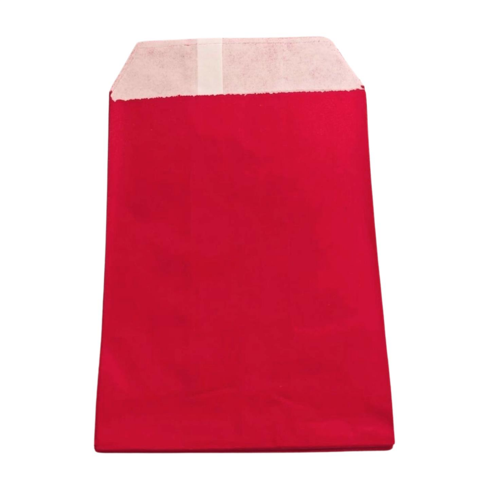 İTHAL ZARF POŞET 10*15 KIRMIZI  50 LI