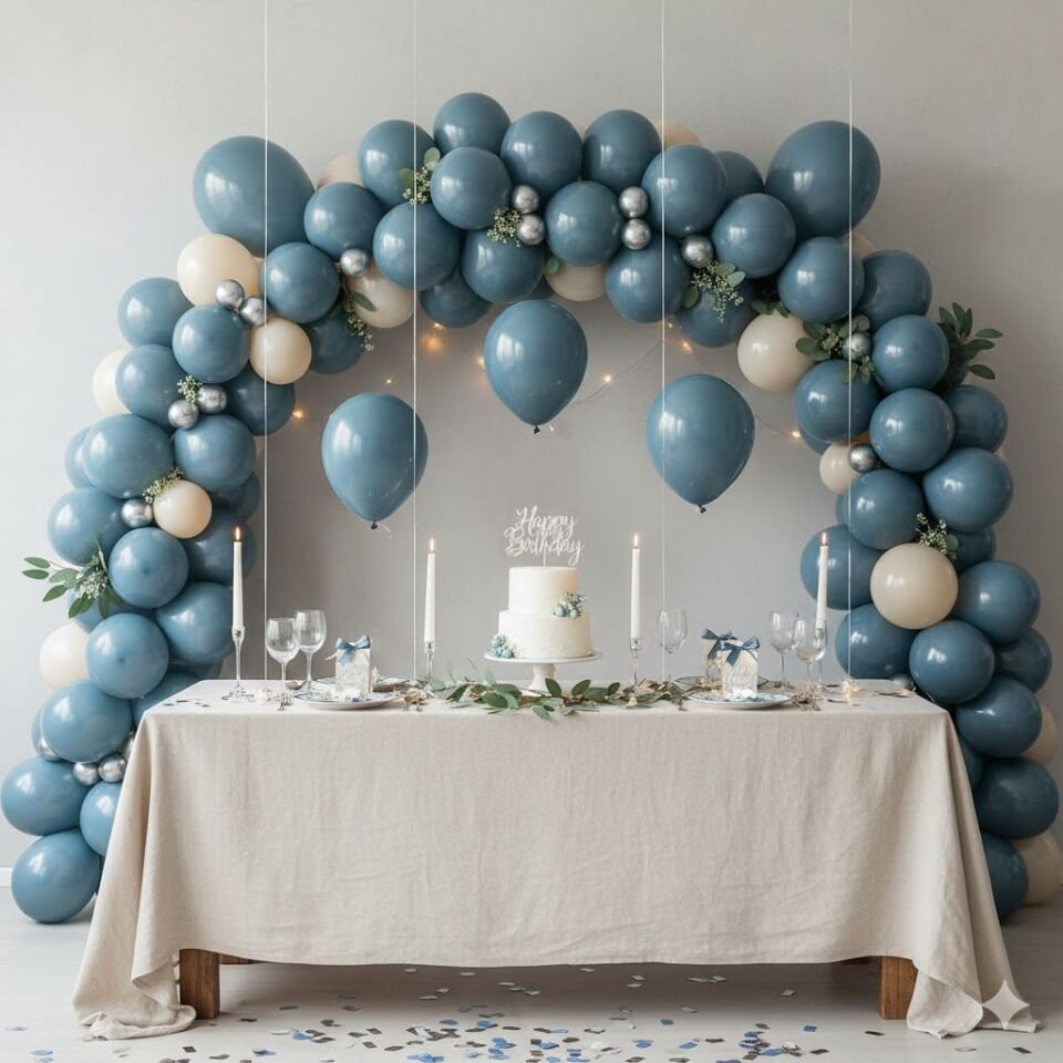 BALON 12'' RETRO DENIM 100'LÜ KALİSAN