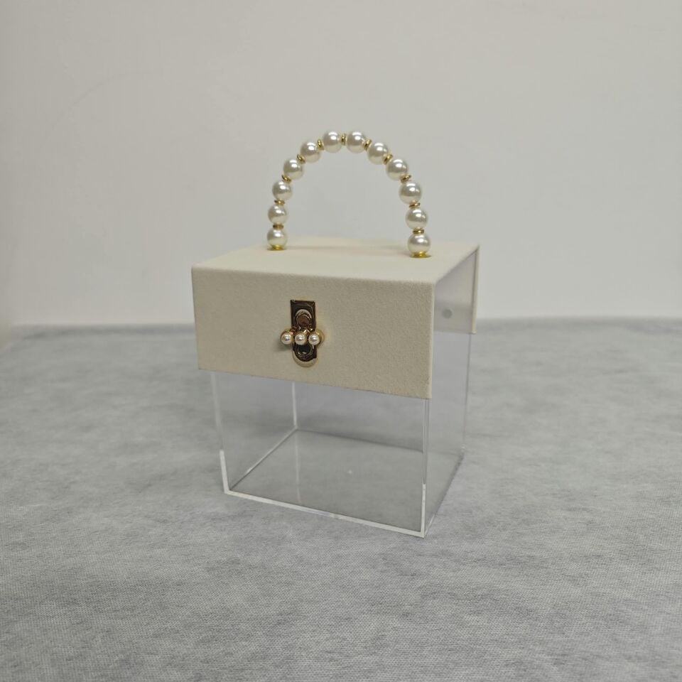 ÇANTA PLEKSİ KREM 16*12*17 CM