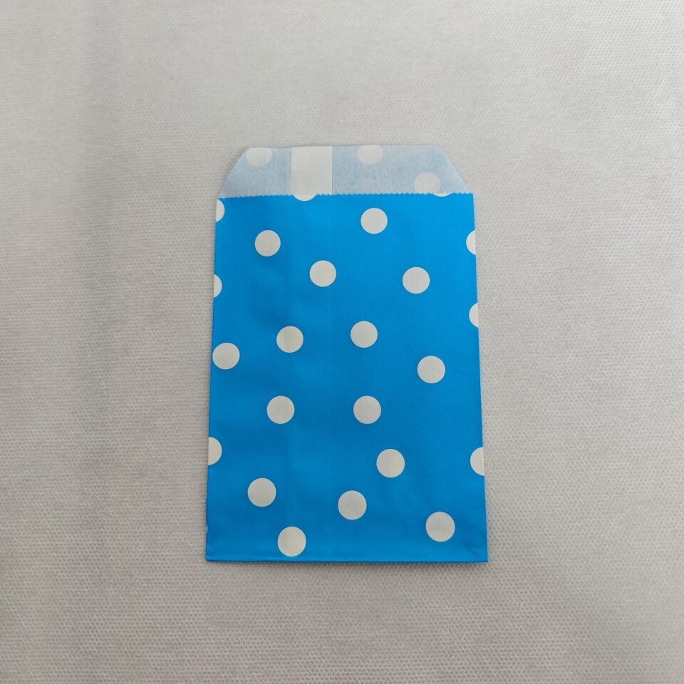 İTHAL ZARF POŞET 10*15 MAVİ PUANLI 50 LI