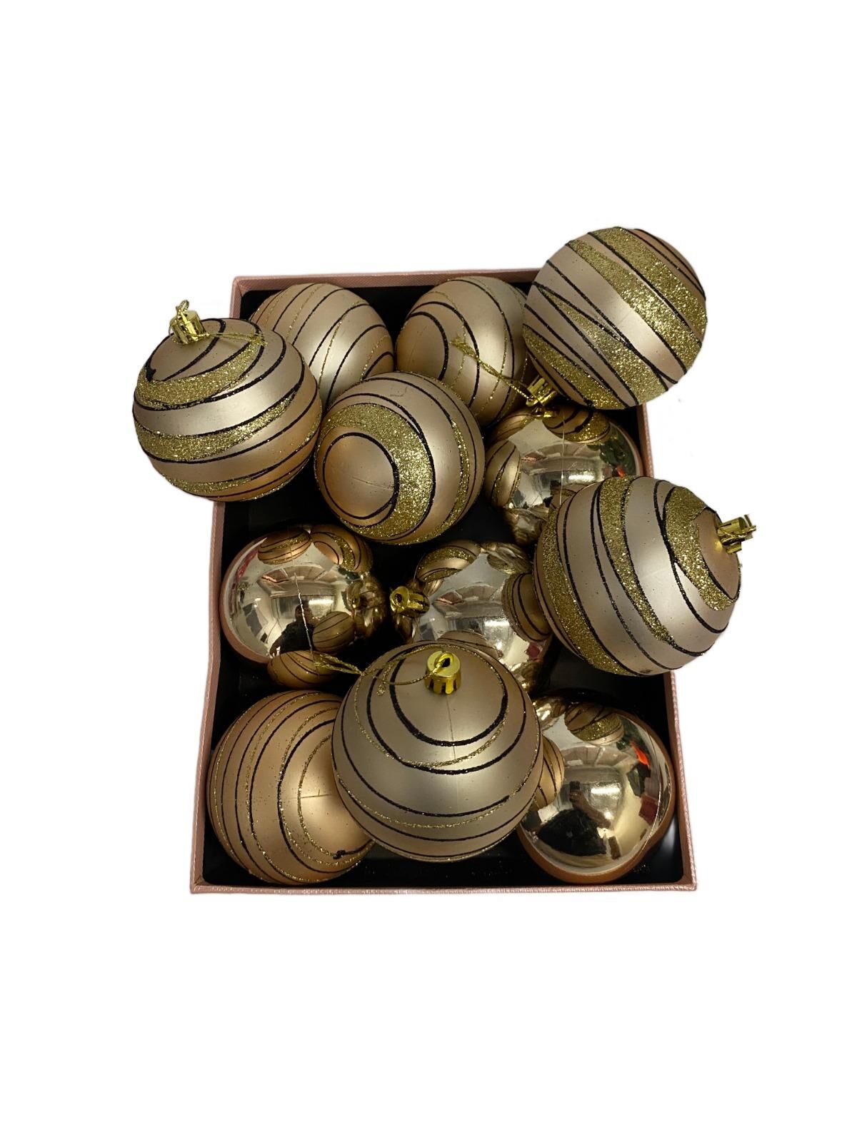 TOPSÜS 8CM LÜX SİMLİ-MAT-METALİK KUTULU12 Lİ ROSEG