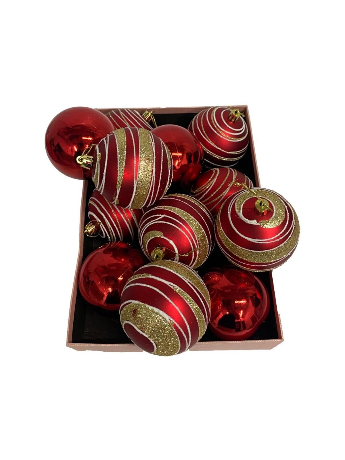 TOPSÜS 8CM LÜX SİMLİ-MAT-METALİK KUTULU12 Lİ KIRMI