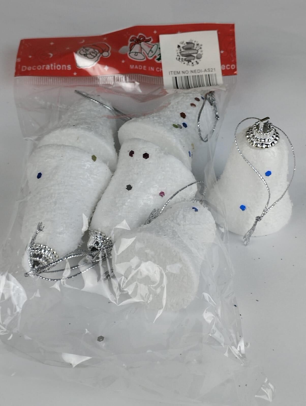 AĞAÇ SÜSÜ KARLI ÇAN 6 LI