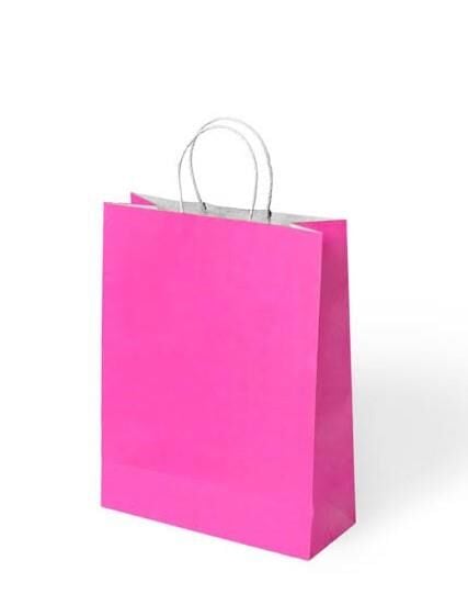 ÇANTA B.KRAFT BÜKÜM SAPLI FUŞYA 12*15 CM 12 Lİ