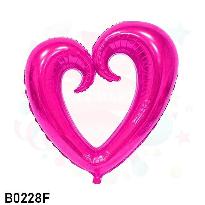 FOLYO BALON İÇİ BOŞ KALP BÜYÜK 30'' FUŞYA