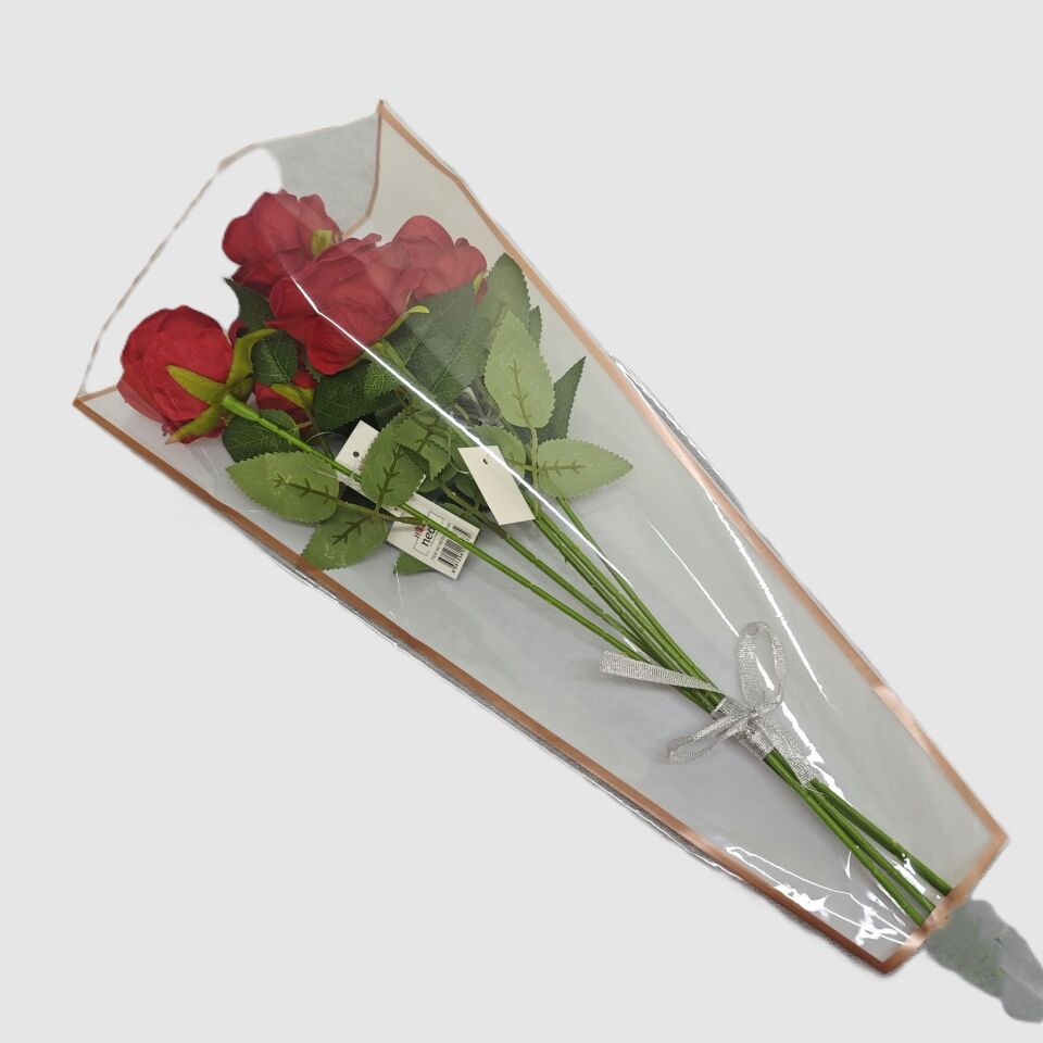 BUKETLİK OPP ALTIN KENARLI BEYAZ 43*9*28 50 Lİ