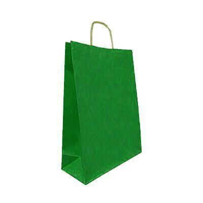 ÇANTA K.KRAFT BÜKÜM  SAPLI  K.YEŞİL 25*31 cm 25 Lİ