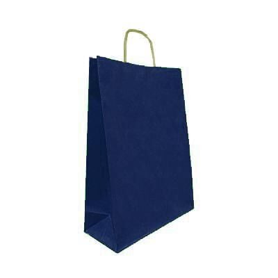 ÇANTA K.KRAFT BÜKÜM  SAPLI LACİVERT 25*31 cm 25 Lİ