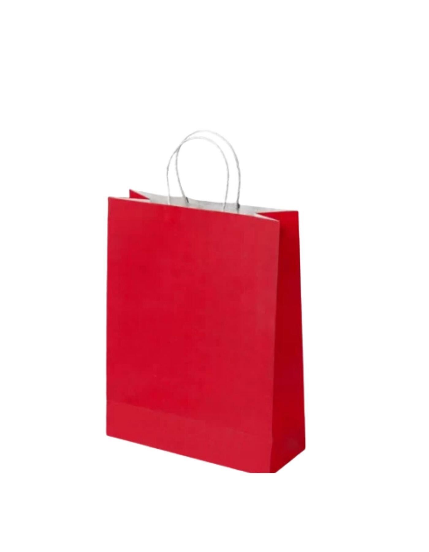ÇANTA B.KRAFT BÜKÜM SAPLI KIRMIZI 12*15 CM 12 Lİ