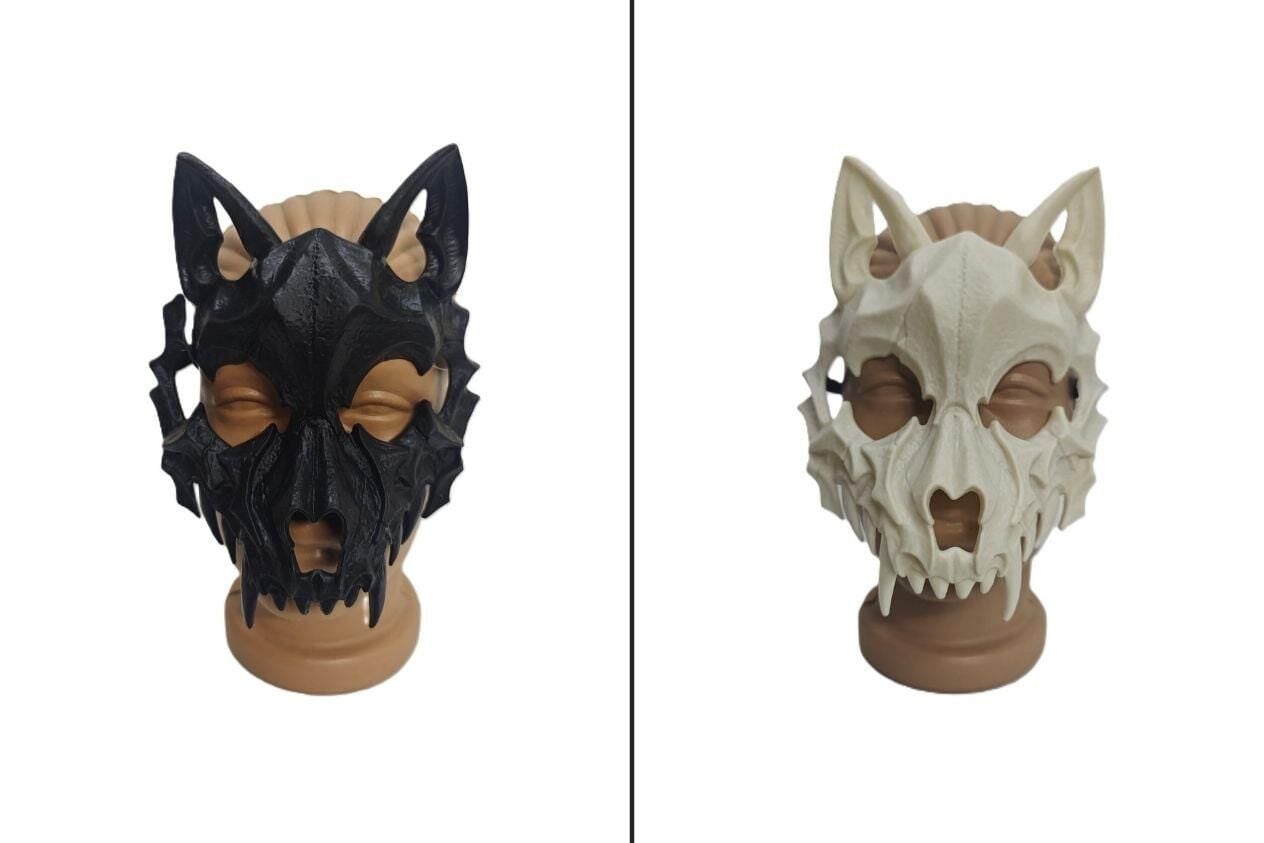 HALLOWEEN PLASTİK MASKE KURT KAFATASI
