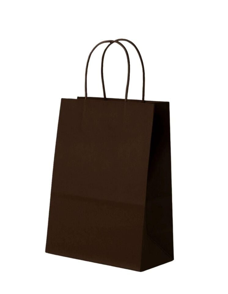 ÇANTA K.KRAFT BÜKÜM SAPLI KAHVERENGİ12*15 CM 12 Lİ