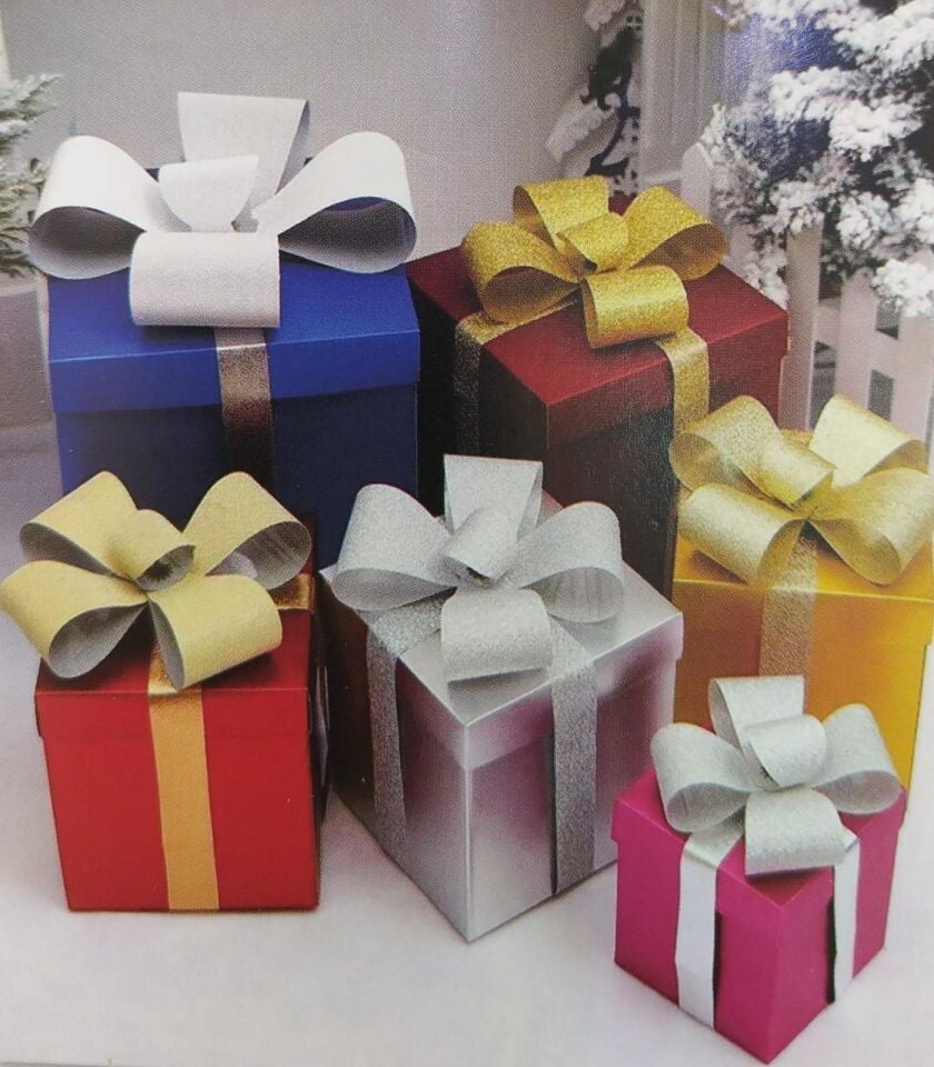 KUTU KARE 25 CM ALTIN