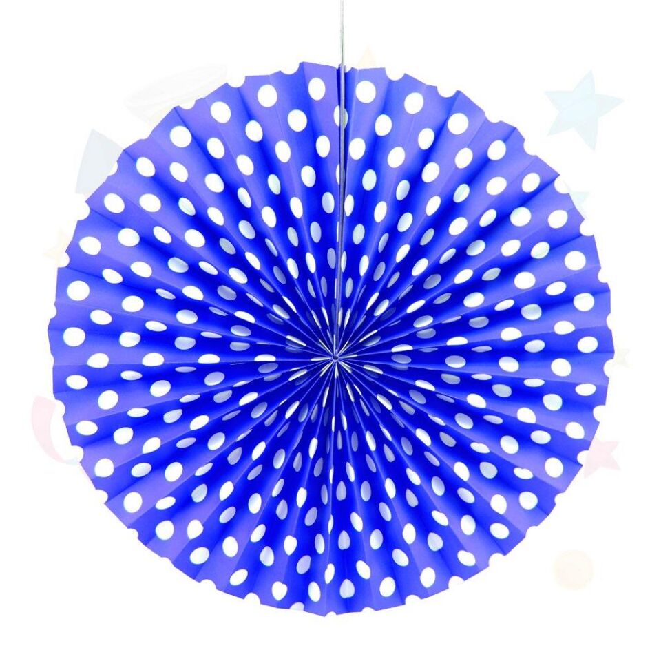 KARTON ÇARK SÜS PUANTİYELİ 40 CM LACİVERT