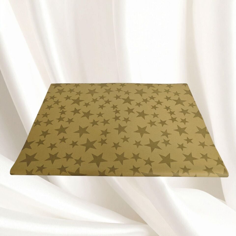 KUŞE KAĞIT 70*100 KRAFT YIZDIZLI 50 Lİ