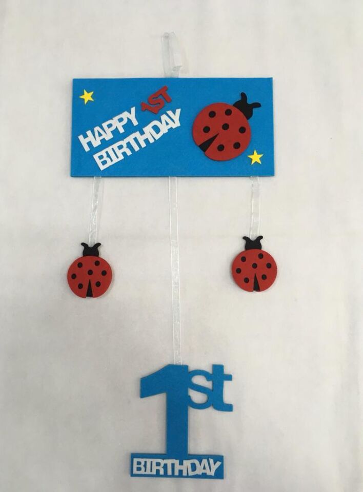 AVİZE SÜS KEÇEDEN 1 YAŞ CUPCAKE FİGÜRLÜ