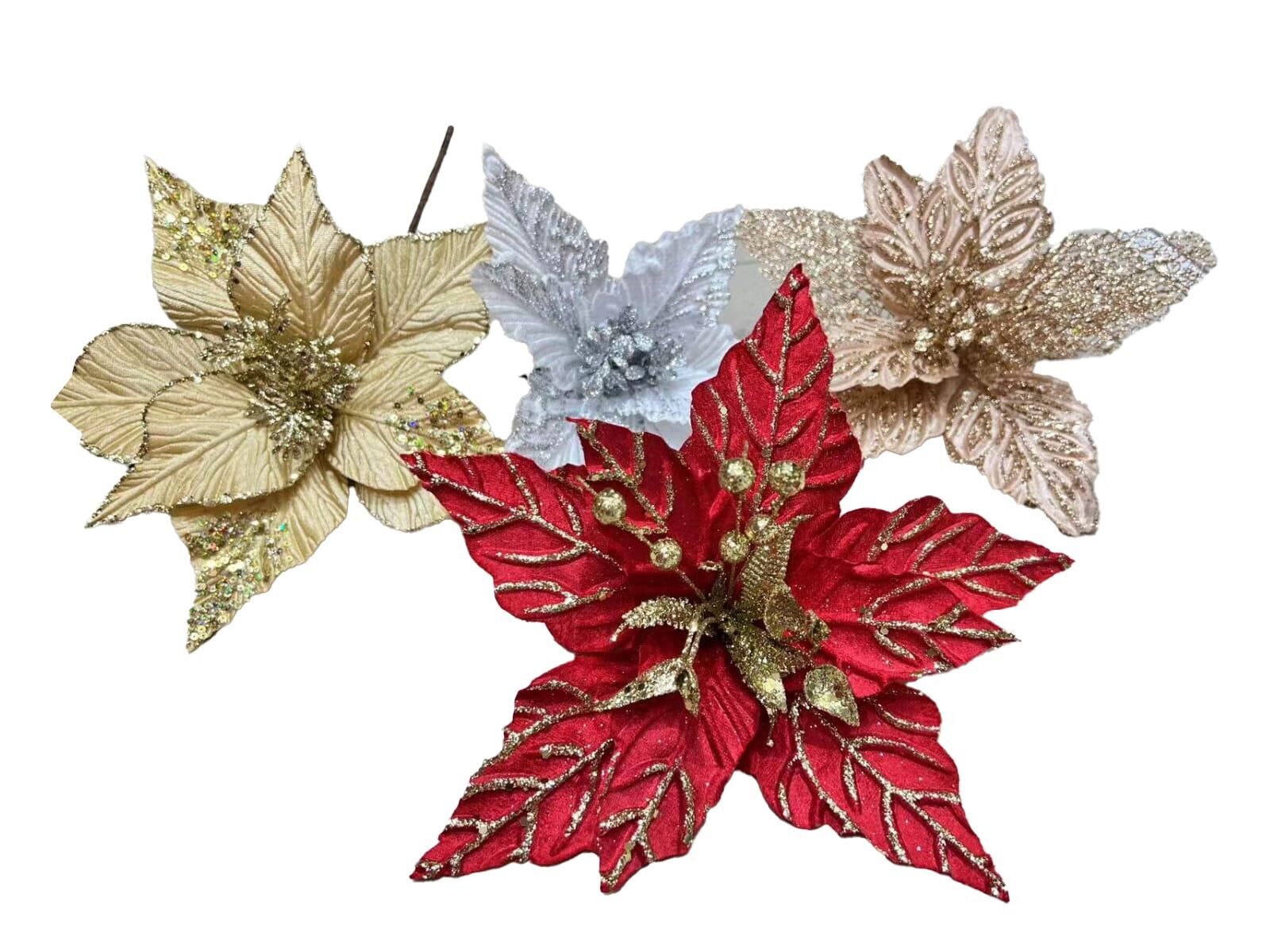 NOEL DEKORASYON YILBAŞI ÇİÇEĞİ KIRMIZI