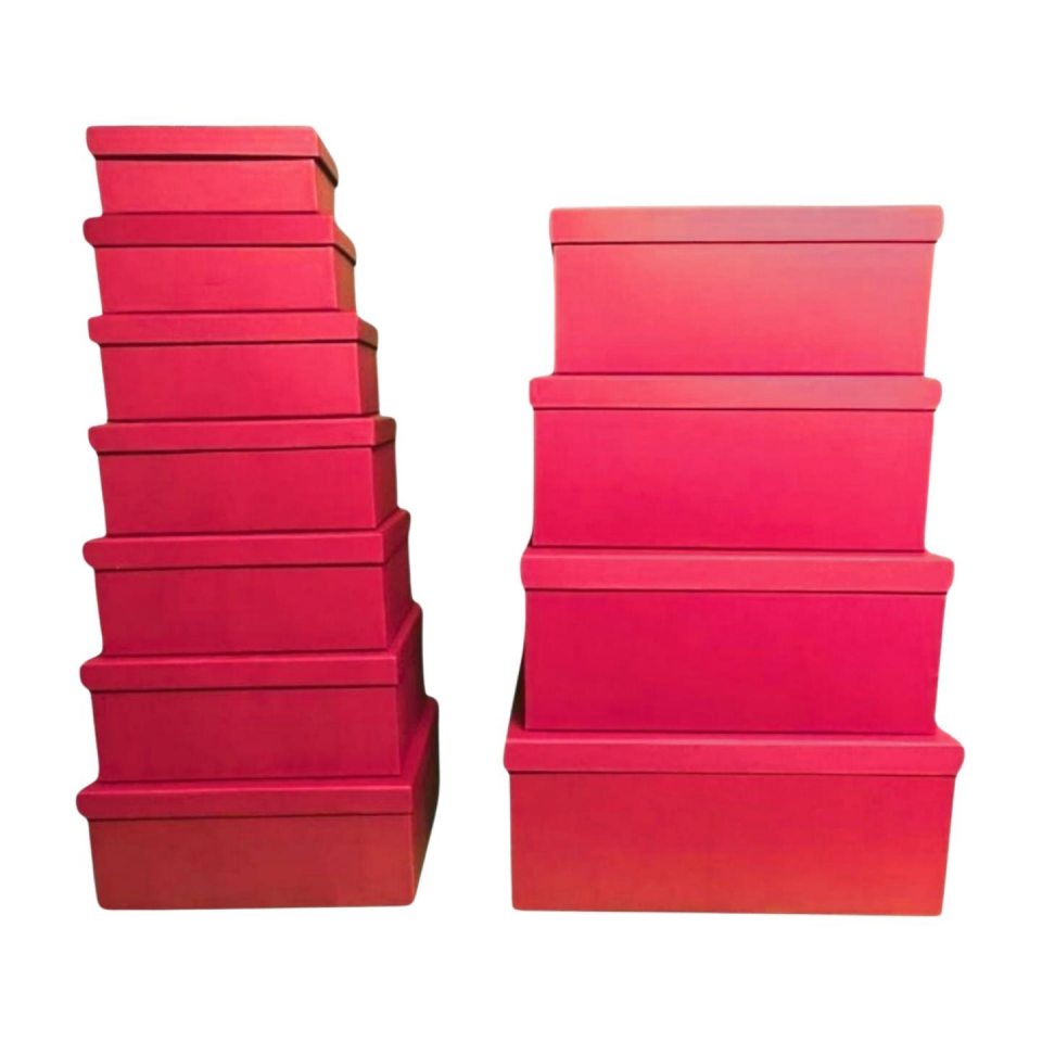 KUTU DİKDÖRTGEN BORDO 11 Lİ SET