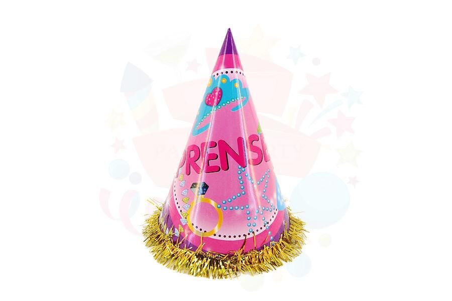 ŞAPKA KARTON TEMALI 10 LU PRENSES