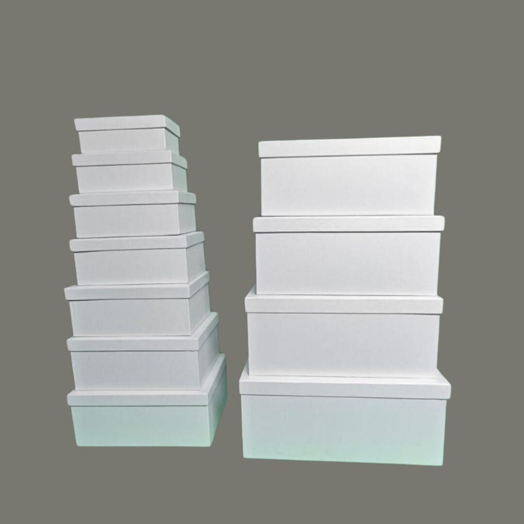 KUTU DİKDÖRTGEN BEYAZ 11 Lİ SET