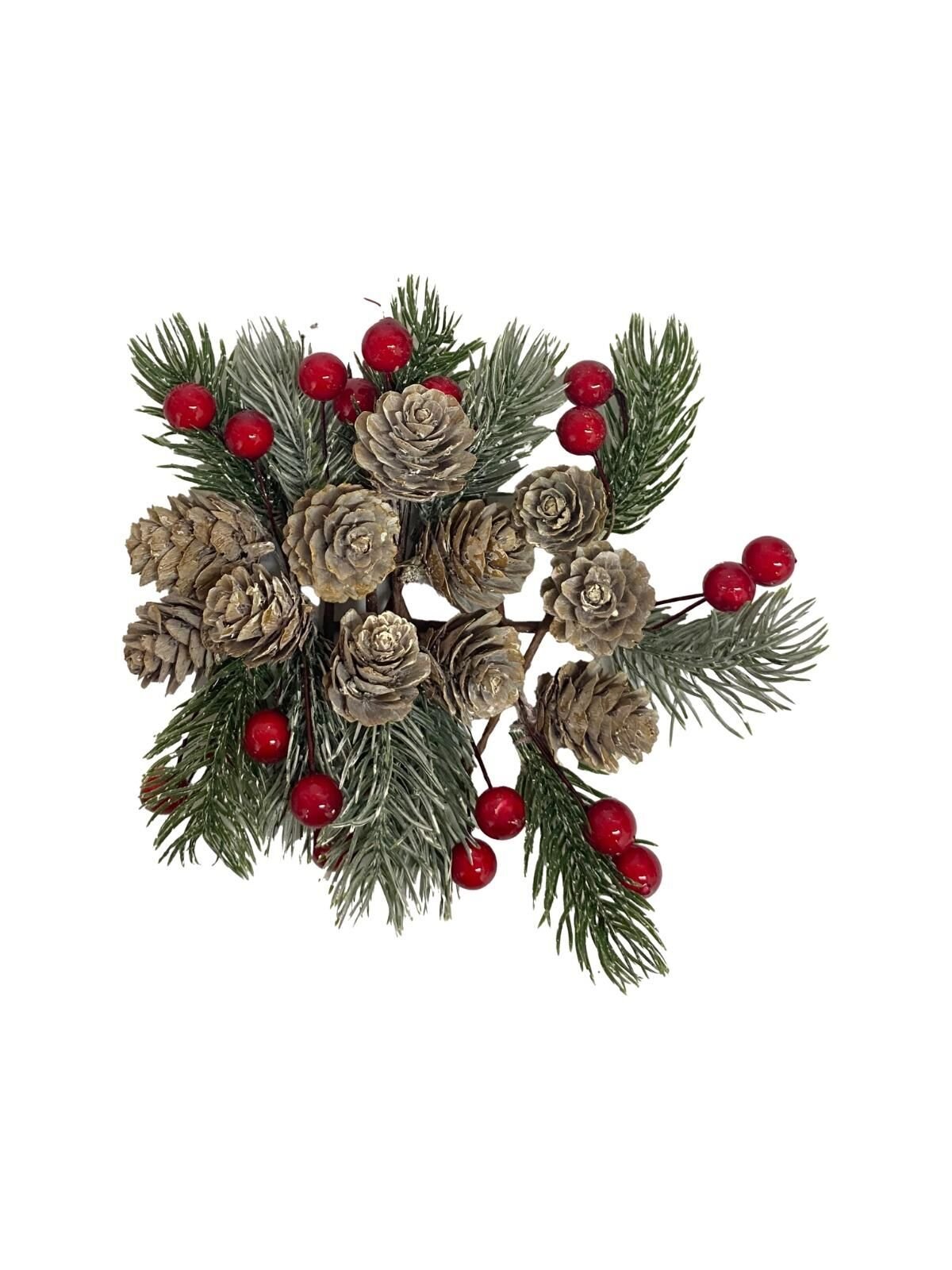 NOEL KOZALAKLI ÇAM DALI KOKİNALI KÜÇÜK SÜSLÜ ÇUBUK