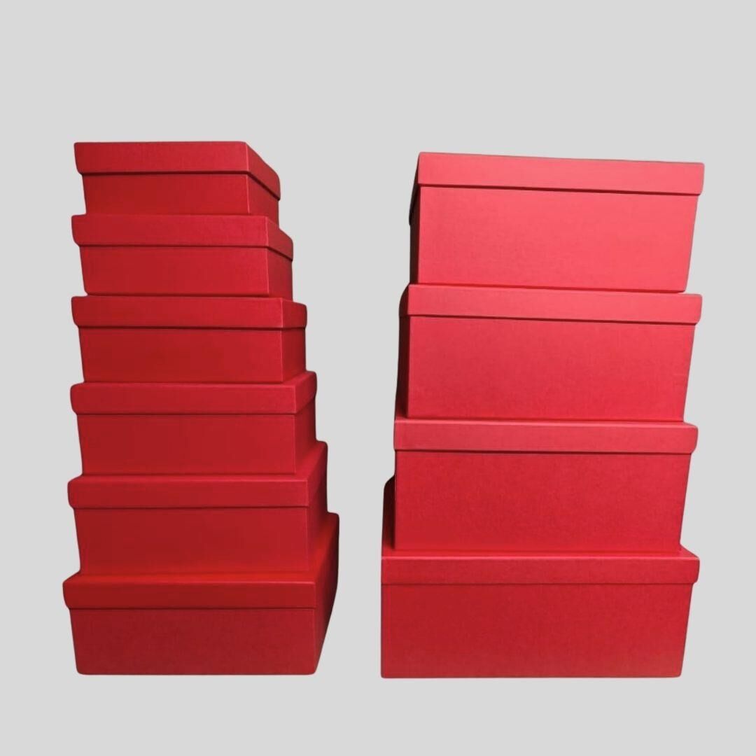 KUTU DİKDÖRTGEN KIRMIZI 11 Lİ SET