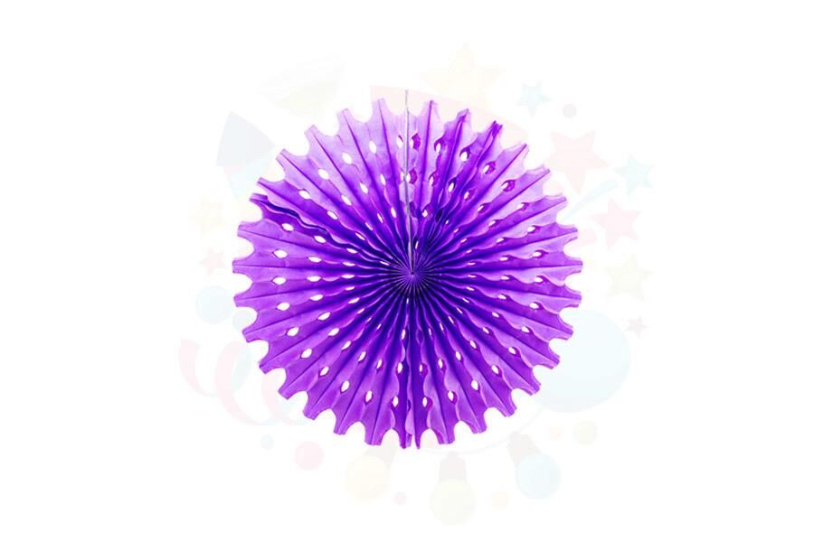 KAĞIT YELPAZE SÜS MOR 30 CM