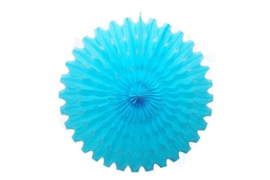 KAĞIT YELPAZE SÜS MAVİ 70 CM