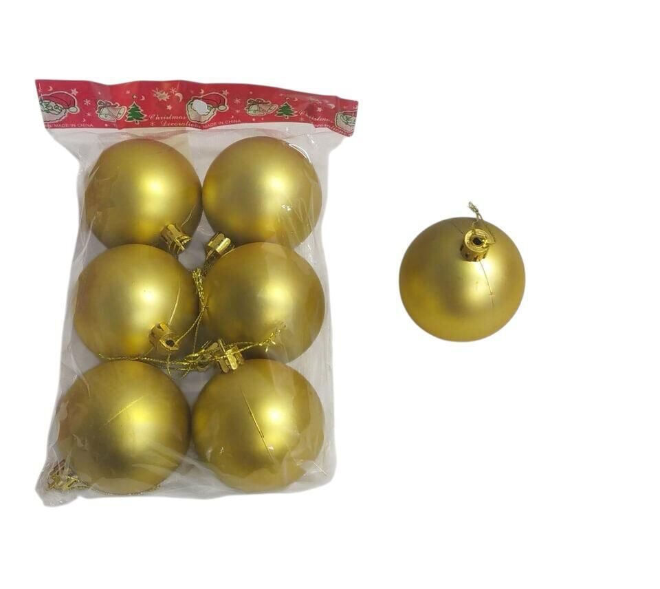 TOP SÜS 6 CM 6 LI MAT  ALTIN