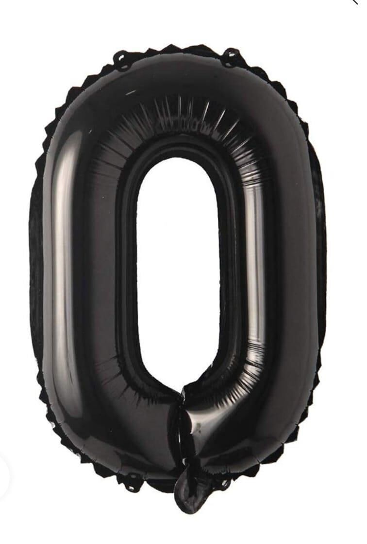 BALON FOLYO 40'' RAKKAM SİYAH 0 GRABO