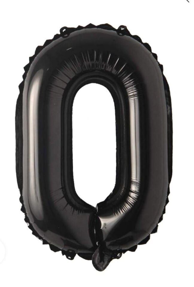 BALON FOLYO 40'' RAKKAM SİYAH 0 GRABO