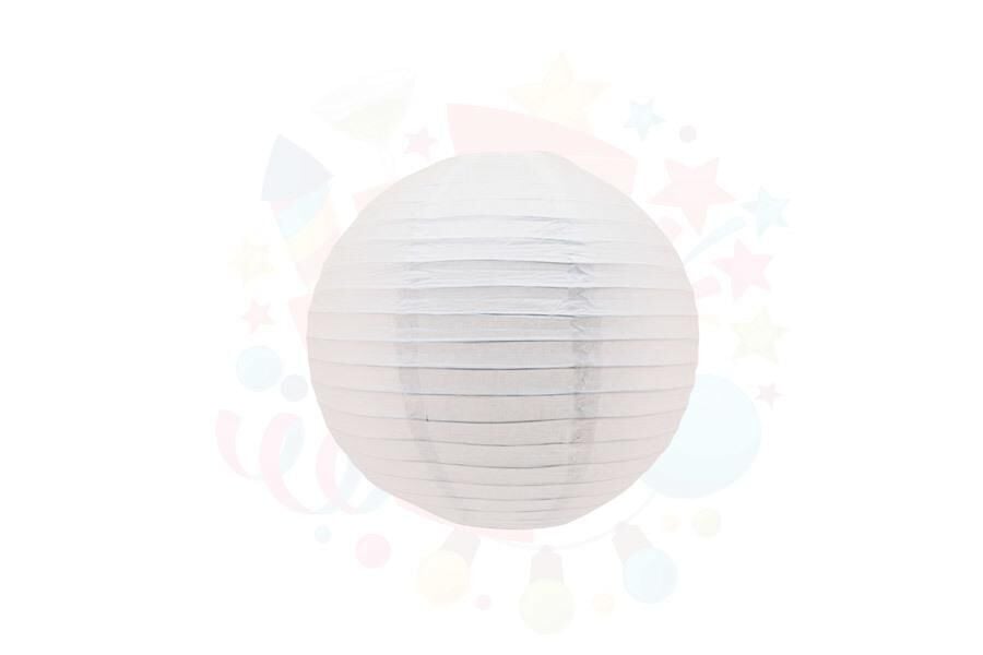 ÇİN FENERİ 25CM DÜZ RENK BEYAZ