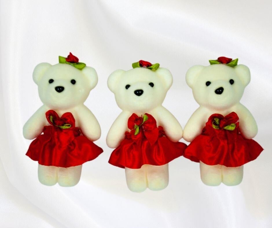 AYICIK FLOK ETEKLİ KIRMIZI 11 CM 10 LU