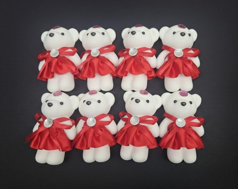 AYICIK FLOK ETEKLİ KIRMIZI 11 CM 10 LU