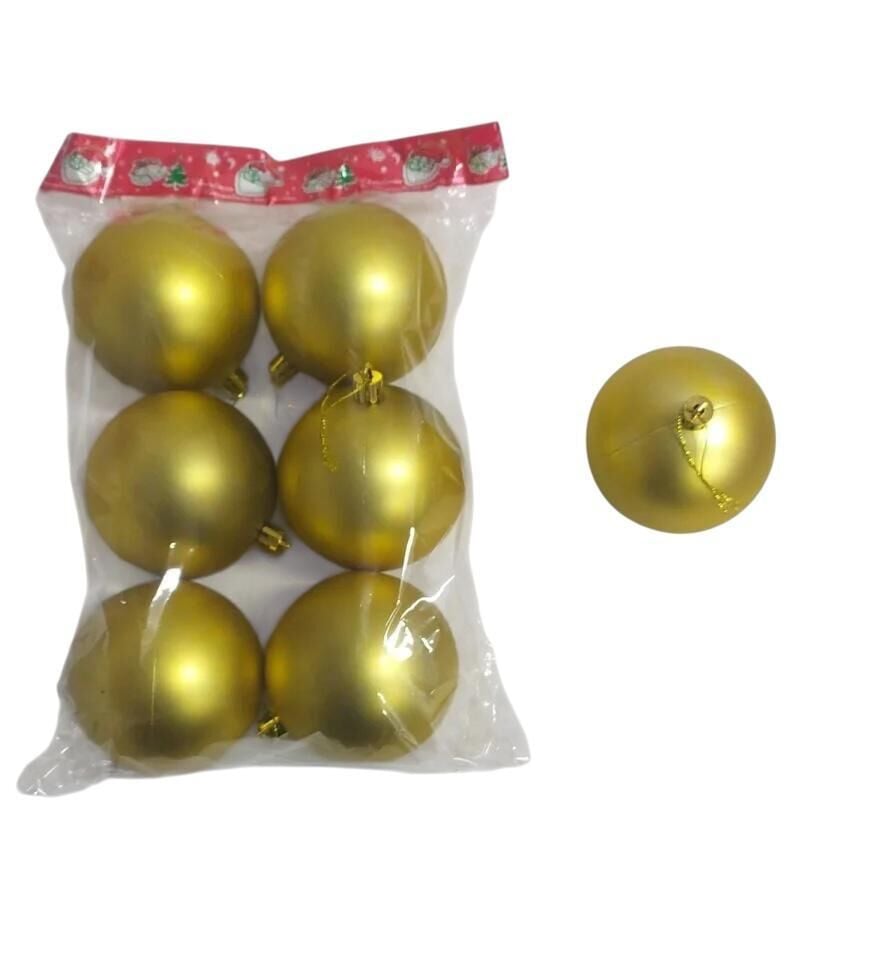 TOP SÜS 8 CM 6 LI MAT  ALTIN